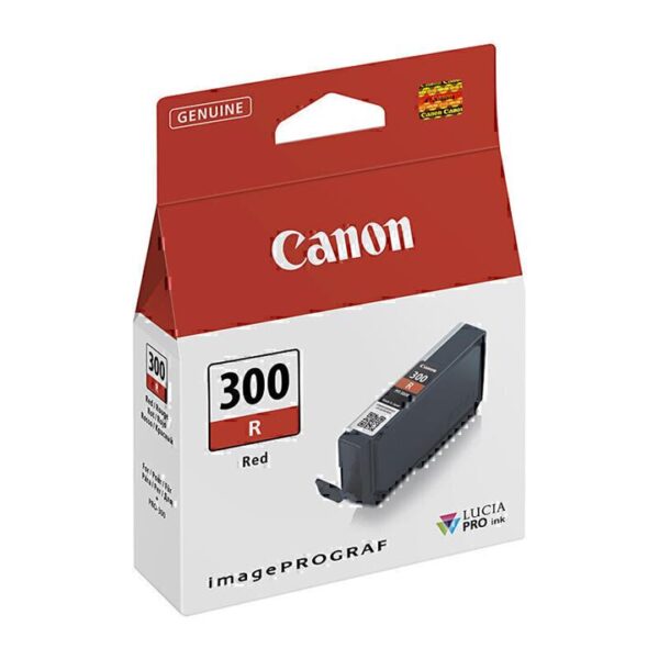 Genuine Canon PFI300 Red Ink Tank