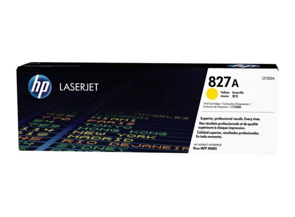 Genuine HP 827A (CF302A) Yellow Toner