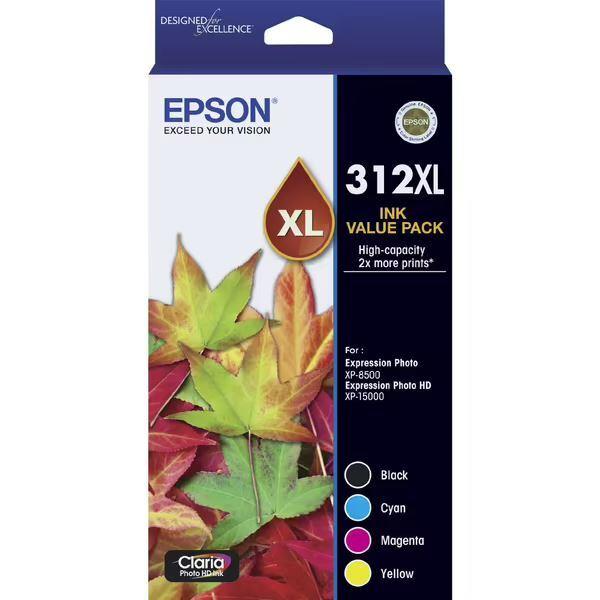 Genuine Epson 312XL BCMY Pack