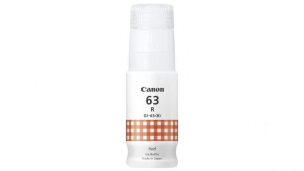 Genuine Canon GI63 (GI63R) Red Ink Bottle