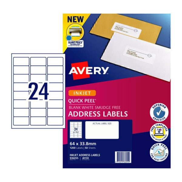 Avery IP Label J8159 24Up Pk50