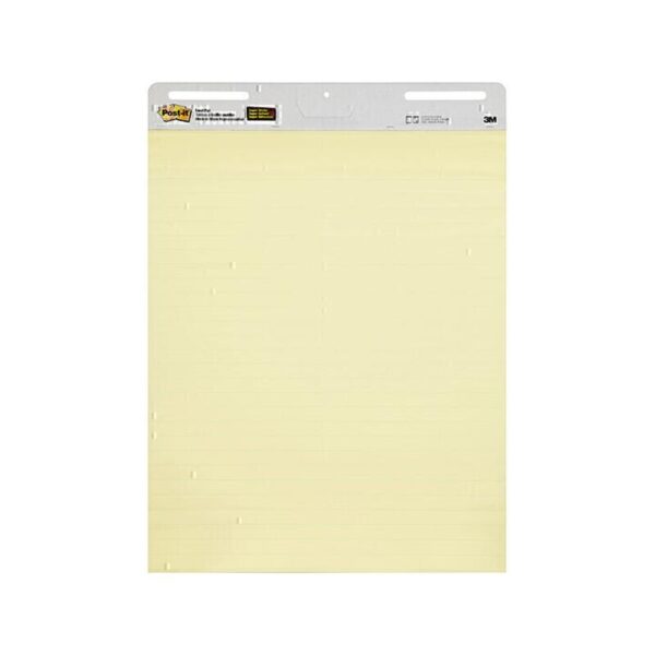 Post-It Lined Easel Pads Canary Yellow 635 x 762mm – Box of 2