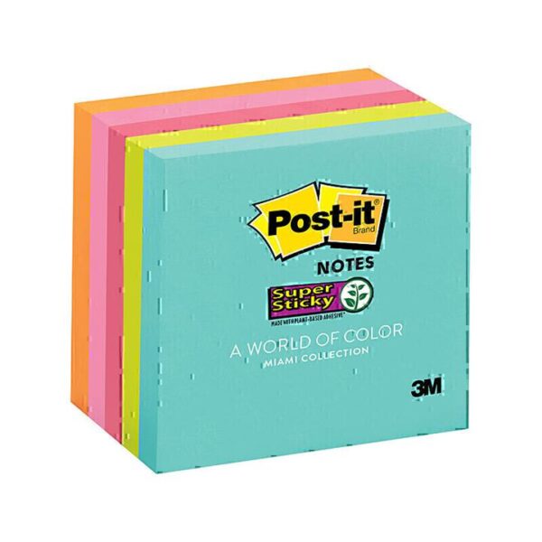 Post-It Super Sticky Notes Miami 76 x 76mm 5-Pack