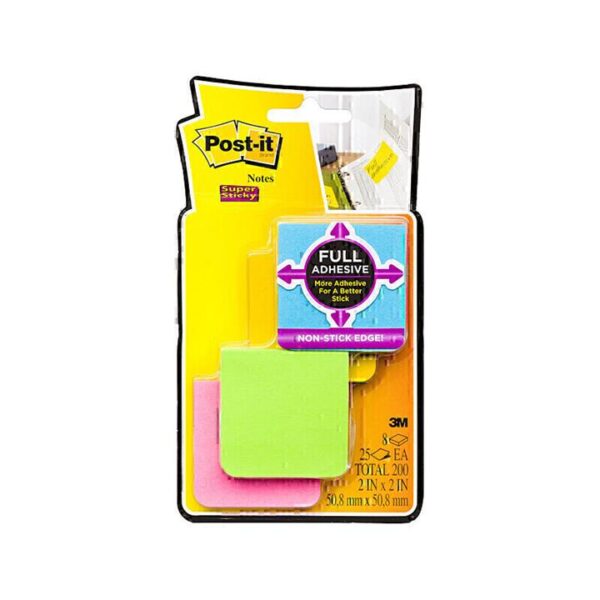 Post-It Super Sticky Full-Stick Notes Rio De Janeiro 51 x 51mm 8-Pack – Box of 6