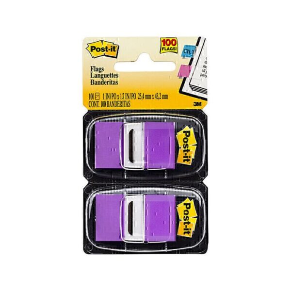 Post-It Flags Purple 25 x 43mm 2-Pack – Box of 6