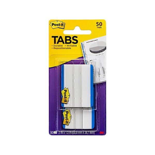 Post-It Tabs Blue 50 x 38mm 2-Pack – Box of 6