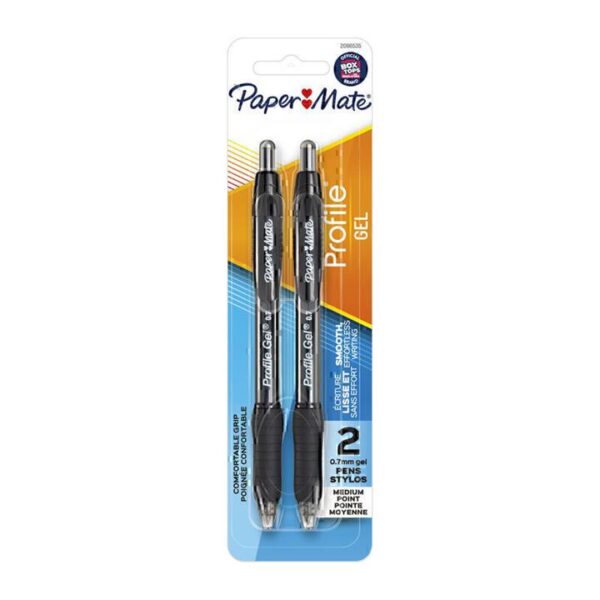 PM Profile Pen 0.7 Blk Pk2 Bx6