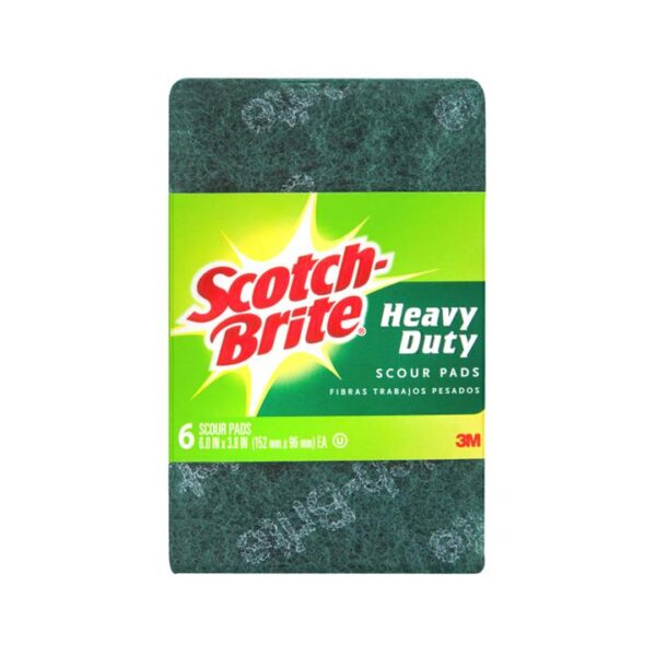 Scotch-Brite Heavy Duty Scourer 6-Pack – Box of 5