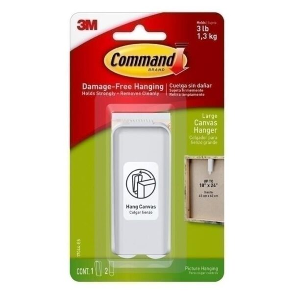 Command 17044-ES Large Canvas Hanger – Box of 4