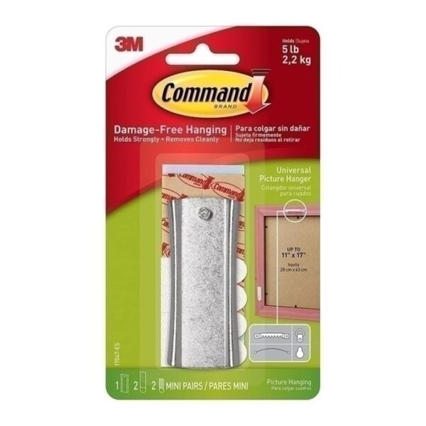 Command 17047 Large Metal Universal Picture Hanger – Box of 4