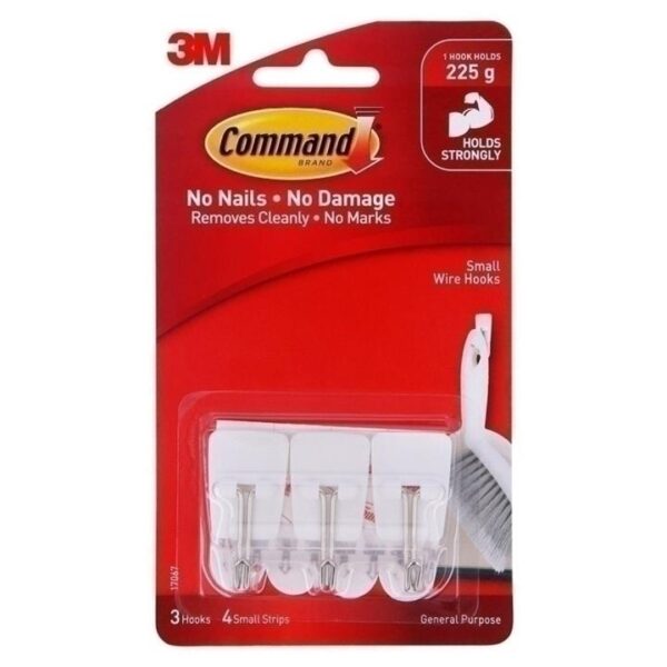 Command 17067 Small Utensil Hooks 3-Pack – Box of 6