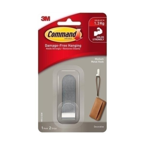 Command MR12-SSW Medium Metal Hook – Box of 4