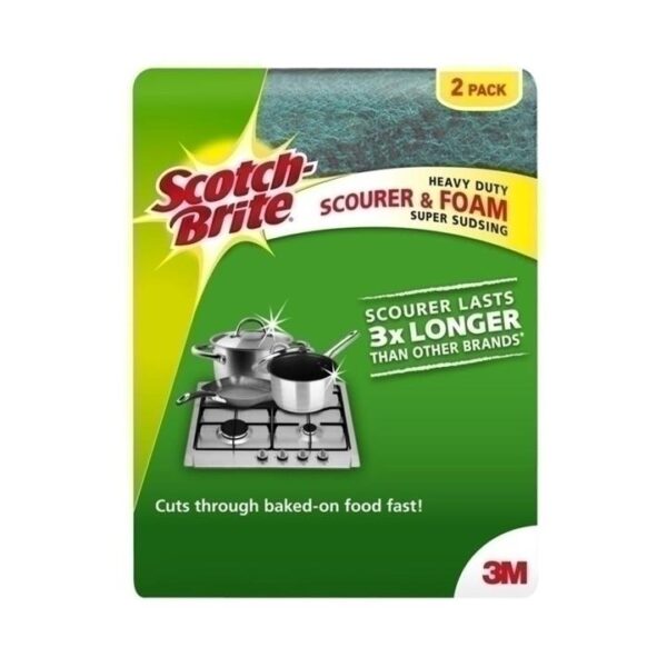 Scotch-Brite Heavy Duty Scourer Sponge 2-Pack – Box of 6