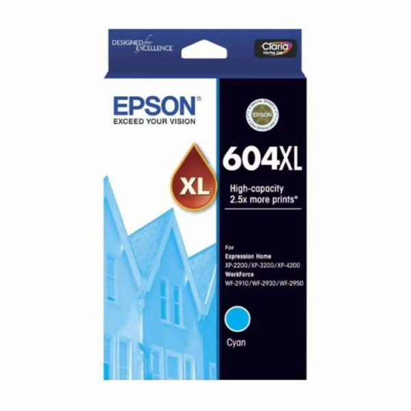 Genuine Epson 604 XL Cyan