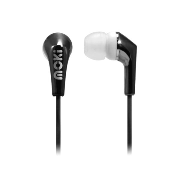 Moki Life Metallic Wired Earphones – Black