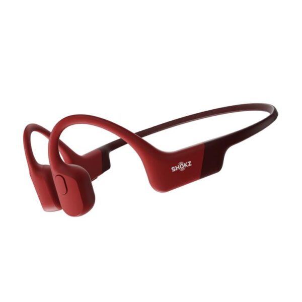 SHOKZ OpenRun Bone Conduction Sports Bluetooth Headphones – Red