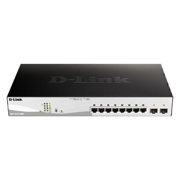 D-Link 10-Port Gigabit Smart Managed 130W PoE Switch with 8 PoE Ports