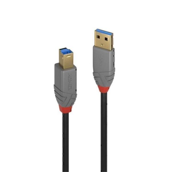 Lindy 0.5m USB-A 3.0 to USB-B Cable – Anthra Line