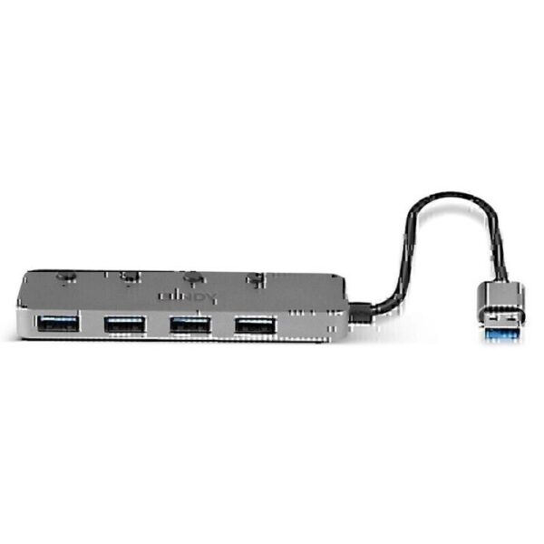 Lindy USB-A 3.0 – 4 Port Hub with On/Off Switches