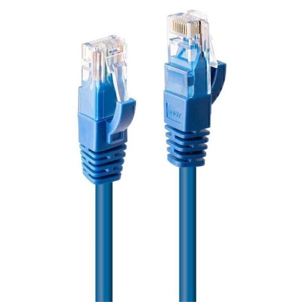 Lindy 0.3m CAT6 U/UTP Gigabit Network Cable – Blue