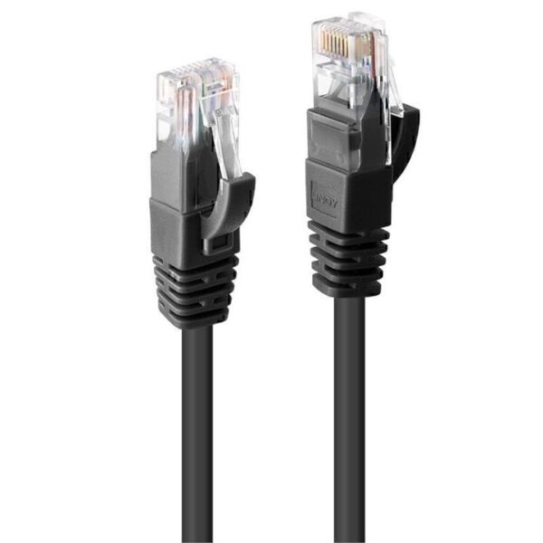 Lindy 0.3m CAT6 U/UTP Gigabit Network Cable – Black