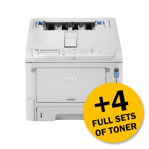 OKI C650DN Colour Laser Printer Bundle