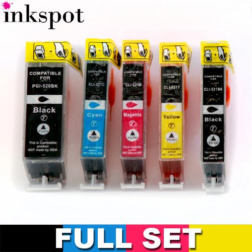 Canon Compatible PGI 520/CLI 521 Value Pack