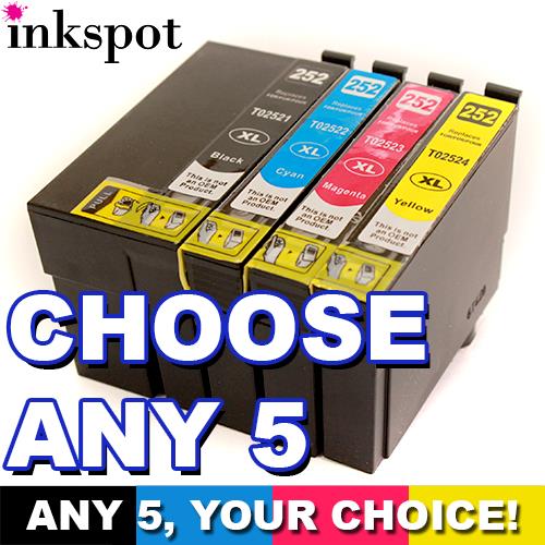 Epson Compatible 252 XL 5 Pack