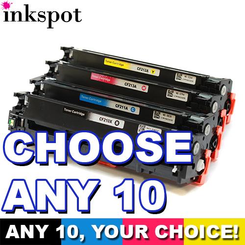 HP Compatible 131A (CF210X-CF213A) Toner 10 Pack