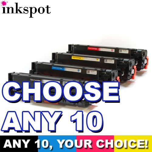 HP Compatible 201X (CF400X-CF403X) Toner 10 Pack