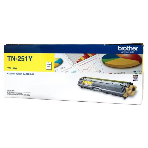 Genuine Brother TN251 Yellow Toner