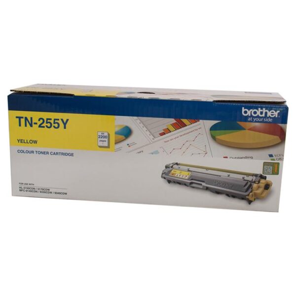 Genuine Brother TN255 Yellow Toner