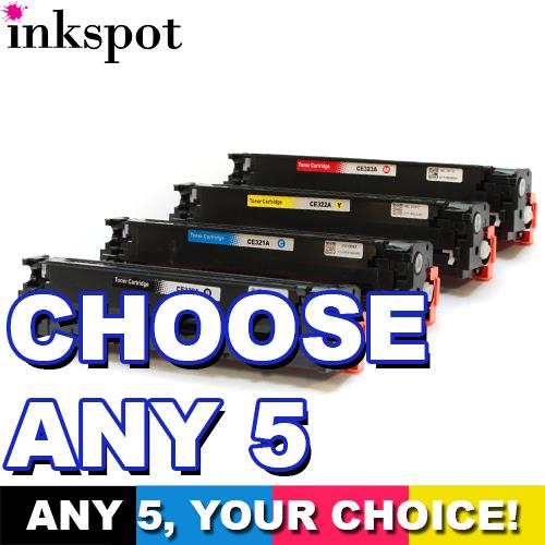 HP Compatible 320A-323A(128A) Toner 5 Pack