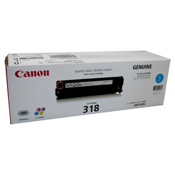 Genuine Canon CART318 Cyan Toner