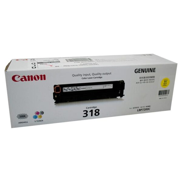 Genuine Canon CART318 Yellow Toner