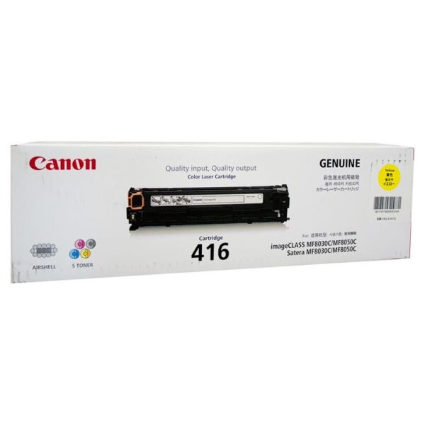 Genuine Canon CART416 Yellow Toner