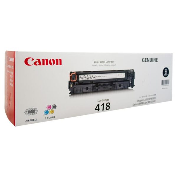 Genuine Canon CART418 Black Toner