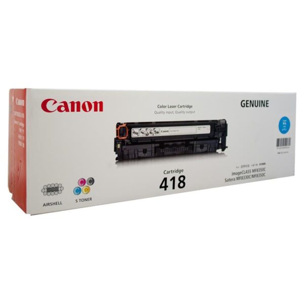 Genuine Canon CART418 Cyan Toner