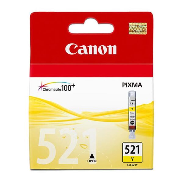 Genuine Canon CLI 521 Yellow