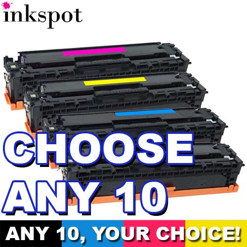 HP Compatible 305A (CE410A-CE413A) Toner 10 Pack