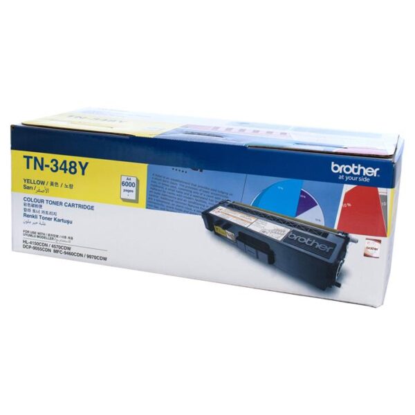 Genuine Brother TN348 Yellow Toner