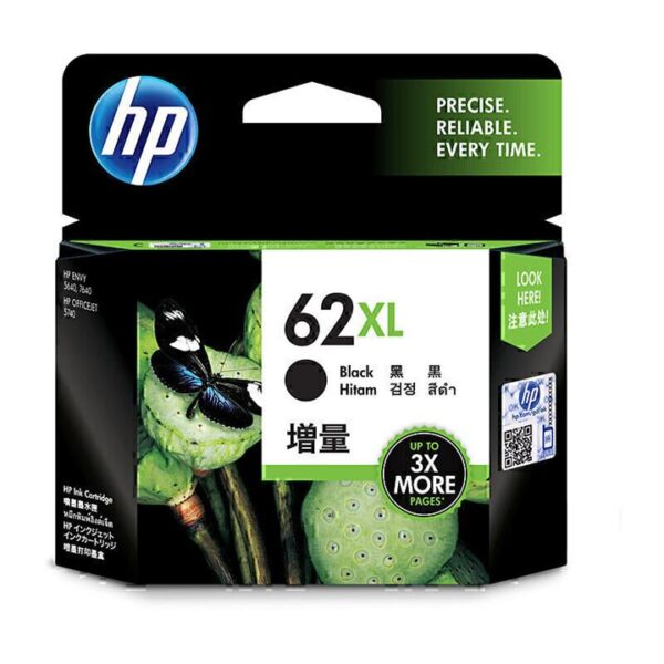 Genuine HP 62 XL Black