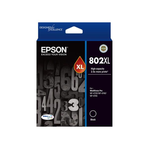 Genuine Epson 802 XL Black