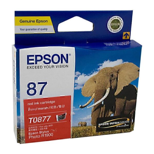 Genuine Epson T0877 Red