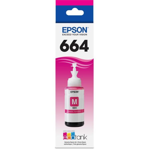 Genuine Epson T664 Magenta EcoTank