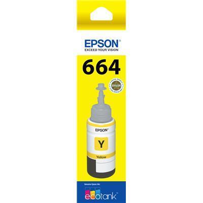 Genuine Epson T664 Yellow EcoTank