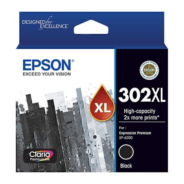 Genuine Epson 302XL Black