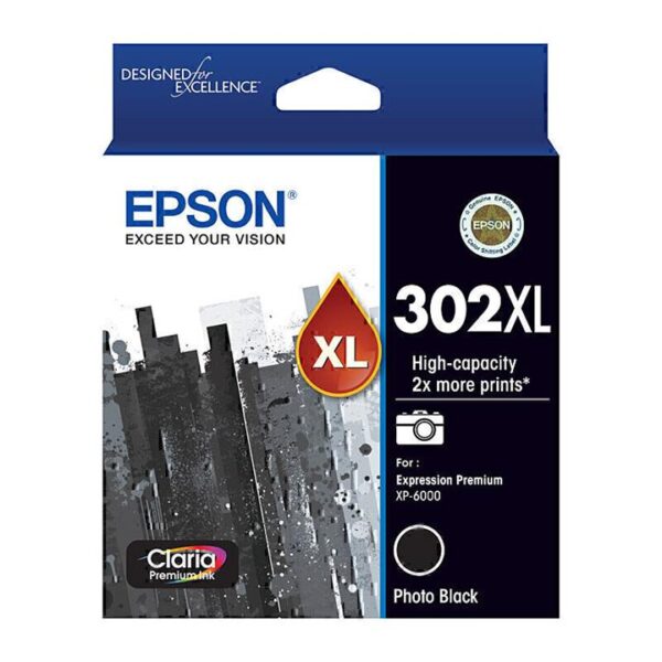 Genuine Epson 302XL Photo Black