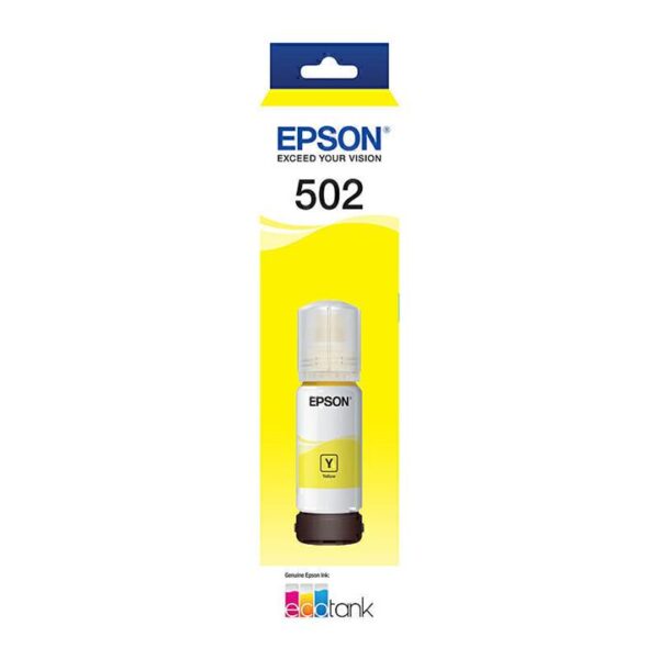 Genuine Epson T502 Yellow Eco Tank