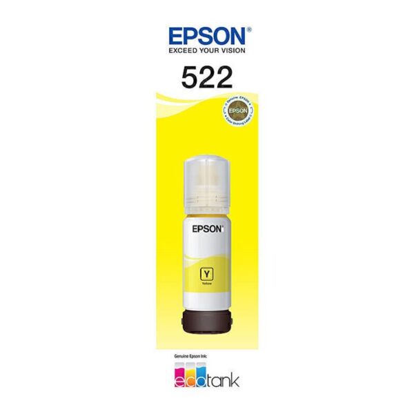 Genuine Epson 522 Yellow Ink Bottle